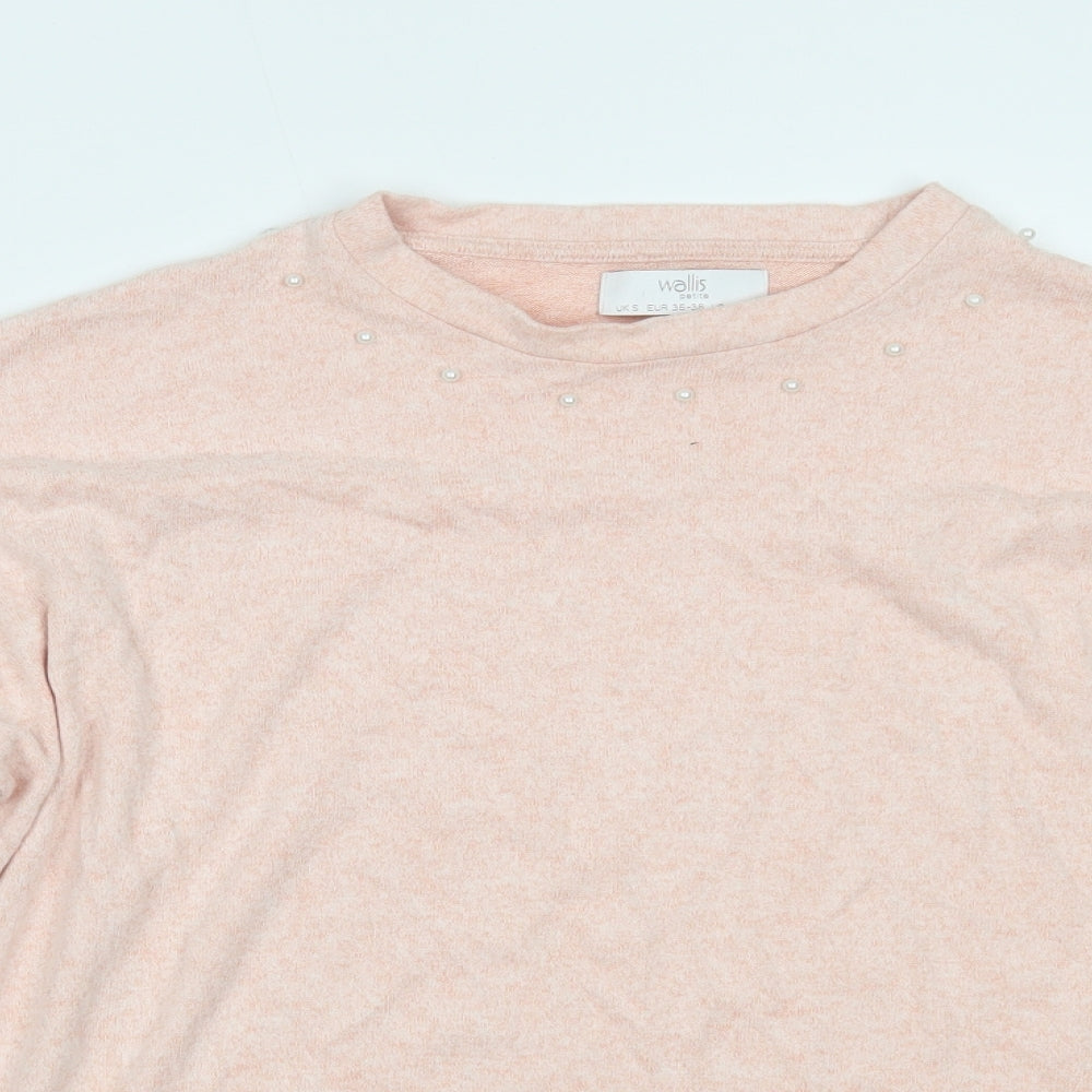 Womens UK Size S Wallis Pink Pullover Jumper