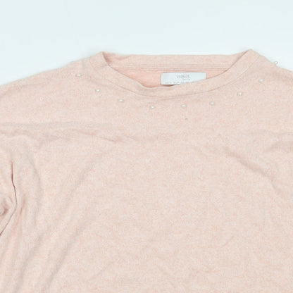 Womens UK Size S Wallis Pink Pullover Jumper
