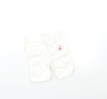 Earlydays Baby White  Damask Capri Jeans Size 3-6 Months