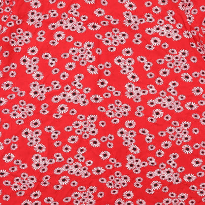 Papaya Womens Red Floral  A-Line  Size 14