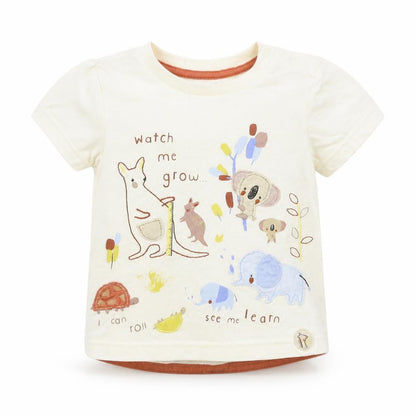Nutmeg Baby Beige   Basic T-Shirt Size 12-18 Months