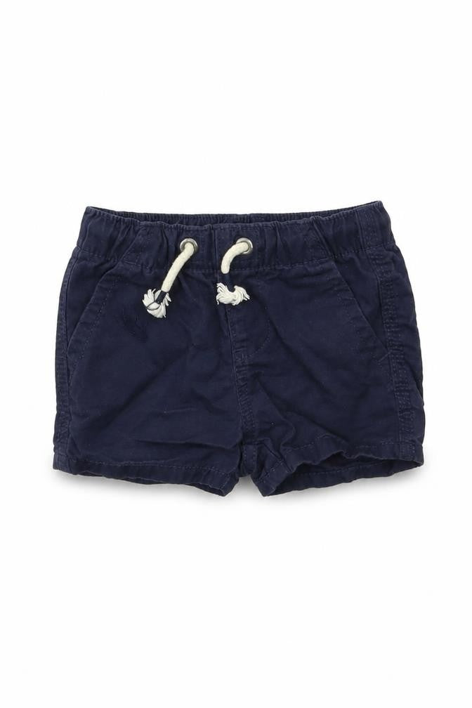 Front view of Next Baby Blue Cropped Trousers, size 3-6, Months