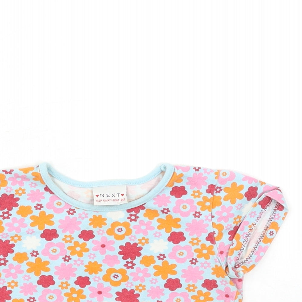 NEXT Baby Pink Floral  Basic T-Shirt Size 18-24 Months