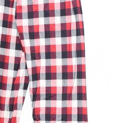 Womens UK Size M Preworn Regular Fit  Red Trousers