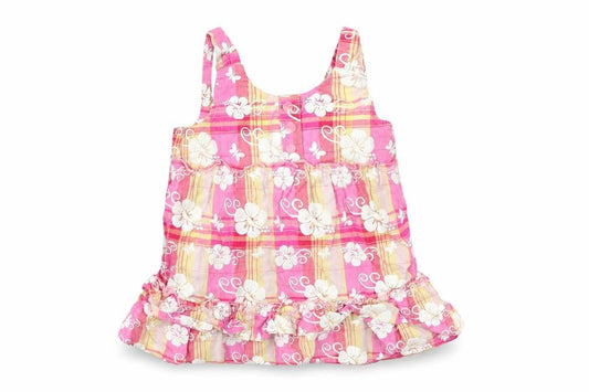 Preworn Baby Pink Check  Shirt Dress  Size 12-18 Months