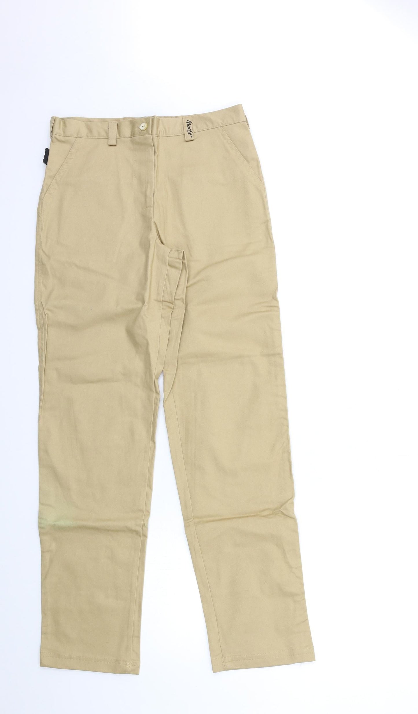 Moose Golf Clothing Womens Beige   Trousers  Size 8 L31 in