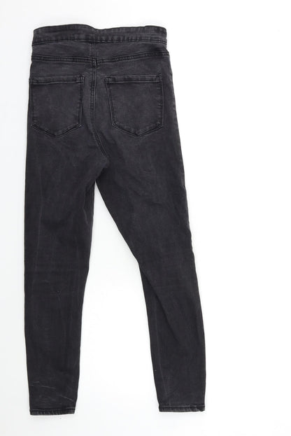 Denim & Co. Womens Black  Denim Skinny Jeans Size 8 L23 in