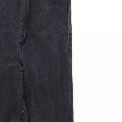 Denim & Co. Womens Black  Denim Skinny Jeans Size 8 L23 in