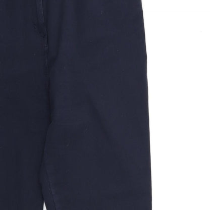 Womens UK Size 38 in Marks and Spencer Regular Fit Chino Blue Trousers
