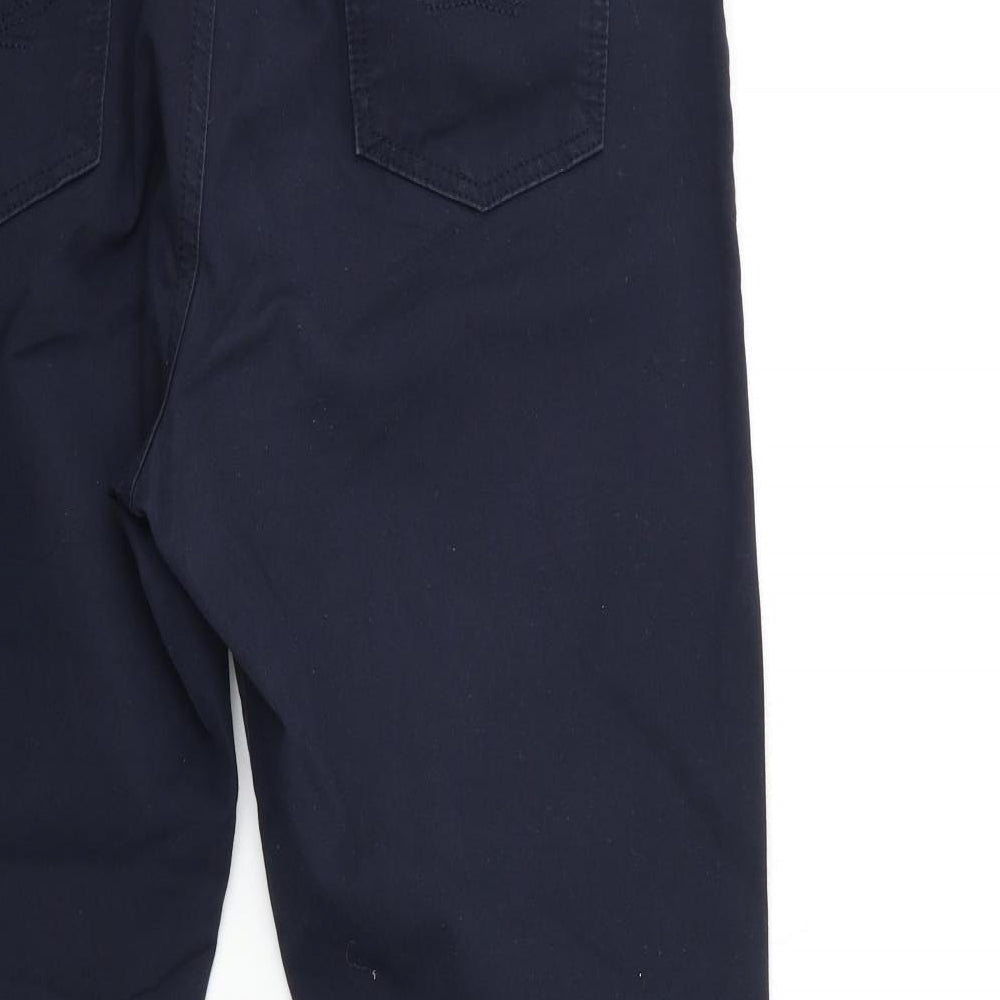 Womens UK Size 38 in Marks and Spencer Regular Fit Chino Blue Trousers