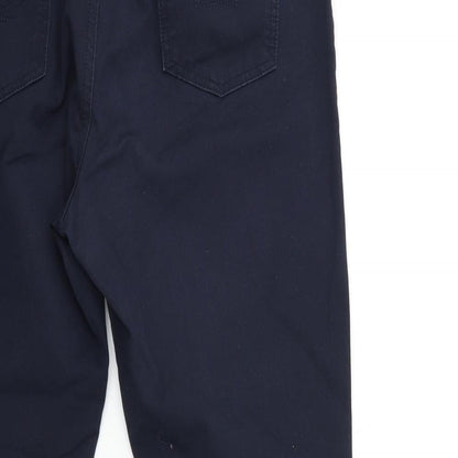 Womens UK Size 38 in Marks and Spencer Regular Fit Chino Blue Trousers