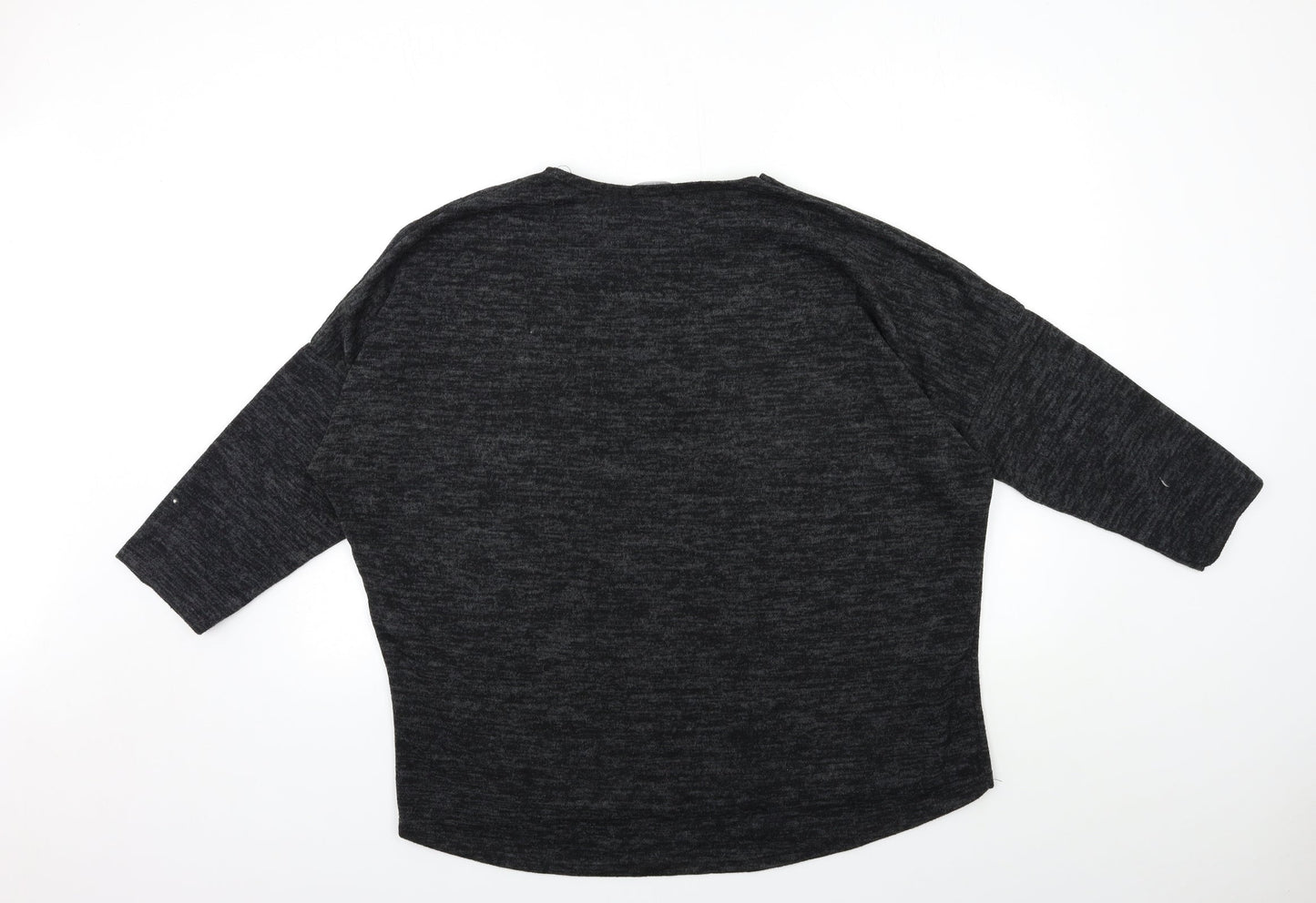 Womens UK Size L Preworn Grey Pullover Jumper