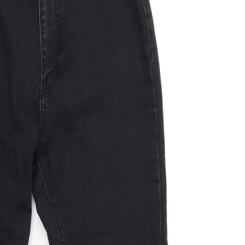 Boohoo Womens Black  Denim Skinny Jeans Size 10 L28.5 in