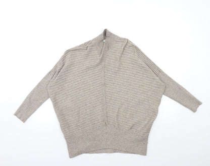 Womens UK Size XS River Island Brown Pullover Jumper
