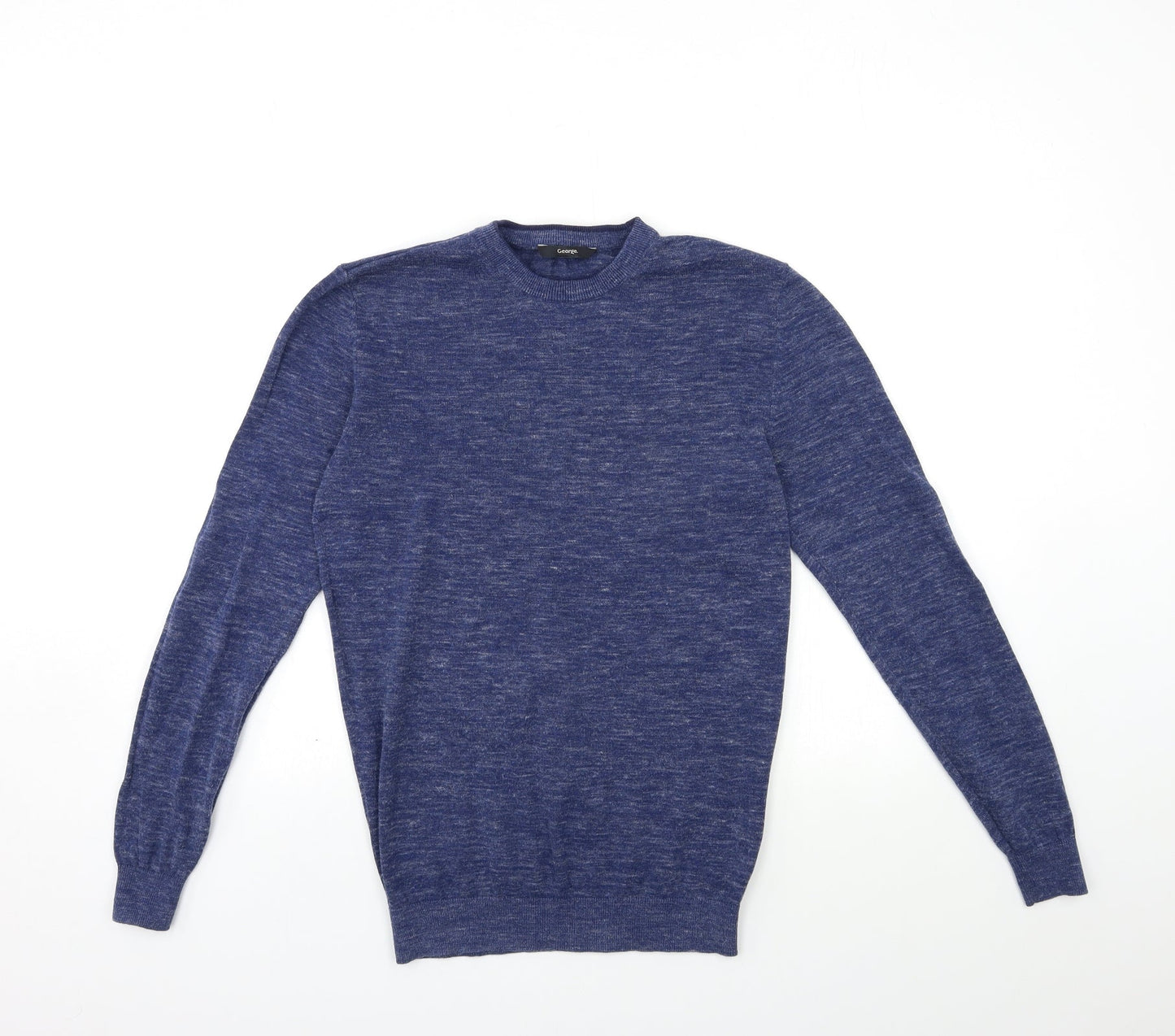 George Mens Blue  Knit Pullover Jumper Size S