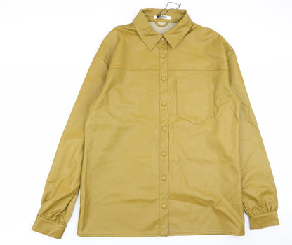 Glamorous Womens Green   Pullover Jumper Size 12  - overshirt`