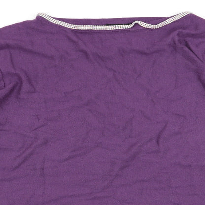 Womens UK Size 12 Roman Purple Basic T-Shirt