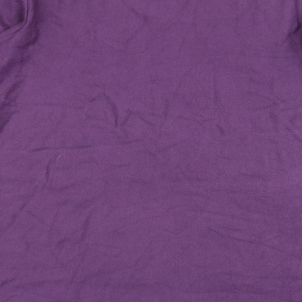 Womens UK Size 12 Roman Purple Basic T-Shirt