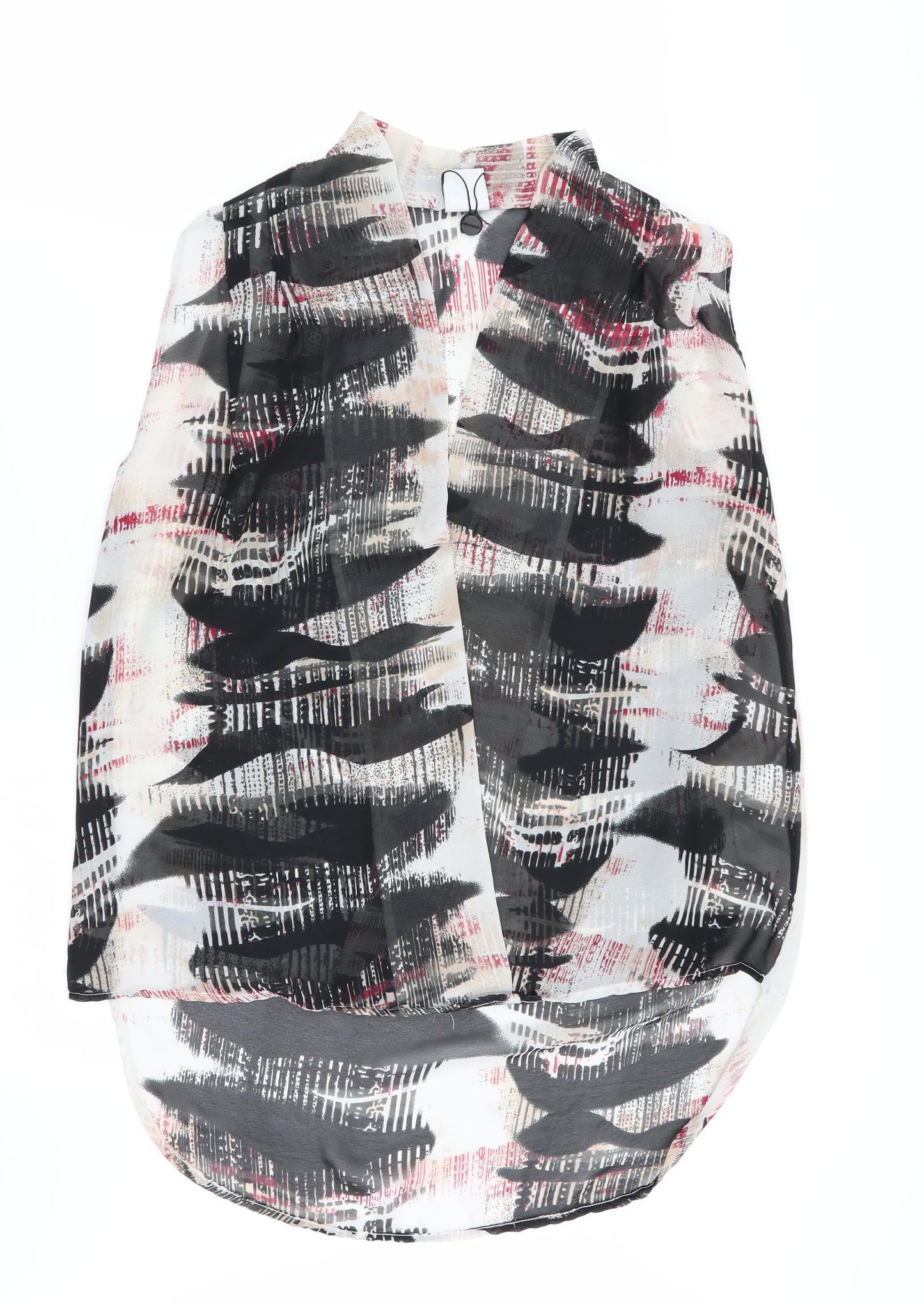 VERO MODA Womens Multicoloured Geometric  Basic Blouse Size M