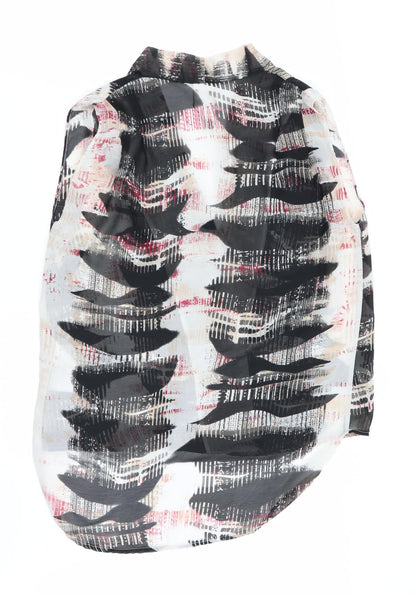 VERO MODA Womens Multicoloured Geometric  Basic Blouse Size M