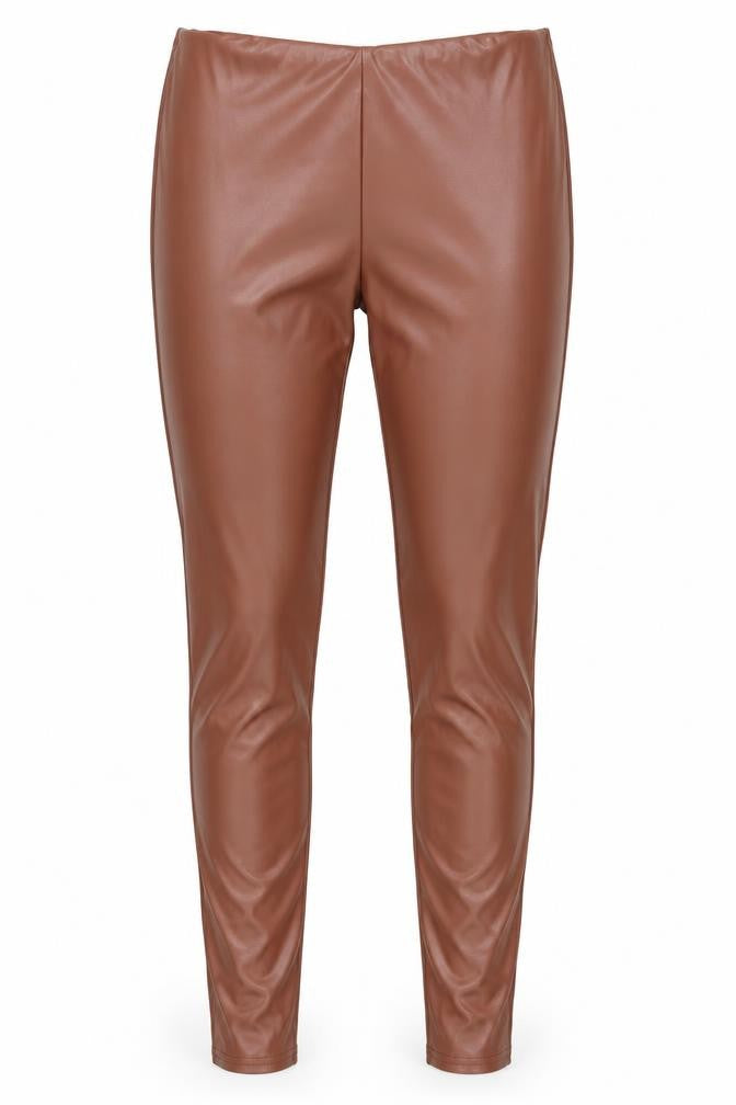 PRETTYLITTLETHING Womens Brown   Trousers  Size 8 L31 in - Stretch waistband
