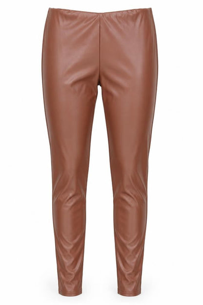 PRETTYLITTLETHING Womens Brown   Trousers  Size 8 L31 in - Stretch waistband