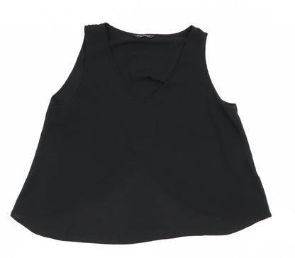 Miss Selfridge Womens Black   Basic Blouse Size 12