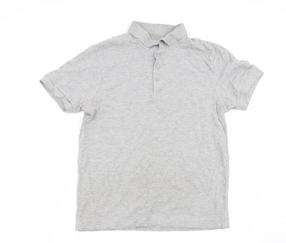 Asda George Mens Grey    Polo Size S