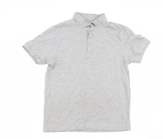 Asda George Mens Grey    Polo Size S