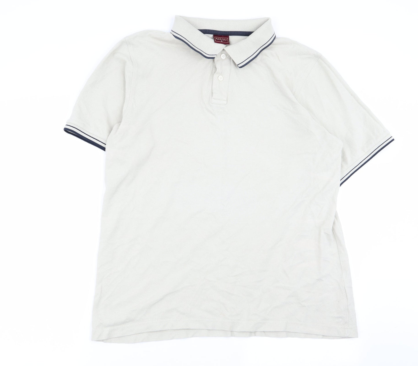 burton menswear Mens Beige    Polo Size L