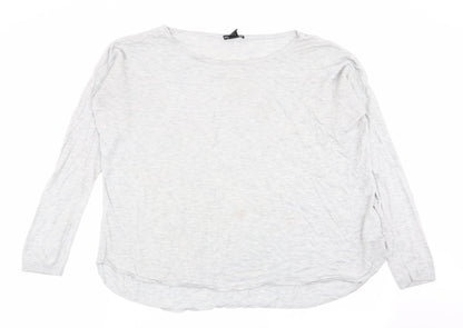 H&M Womens Grey   Basic T-Shirt Size 14