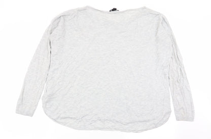 H&M Womens Grey   Basic T-Shirt Size 14