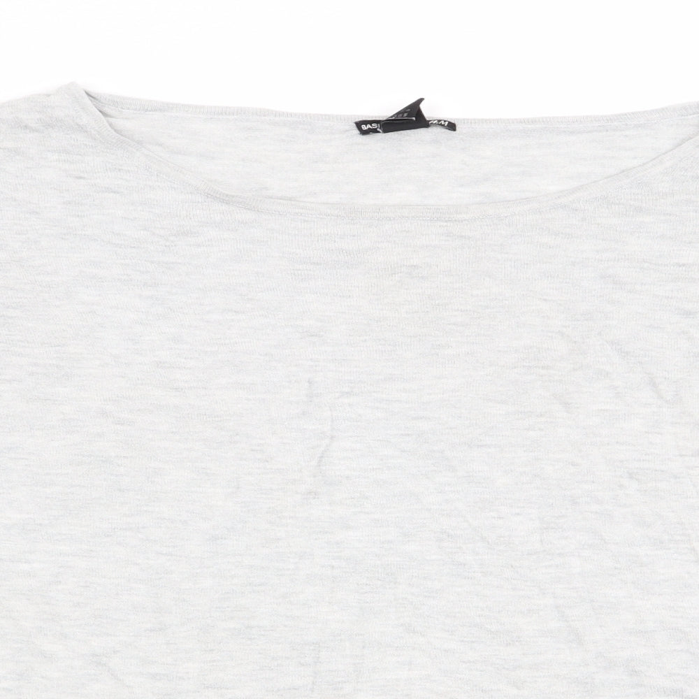 H&M Womens Grey   Basic T-Shirt Size 14