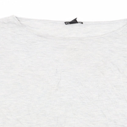 H&M Womens Grey   Basic T-Shirt Size 14