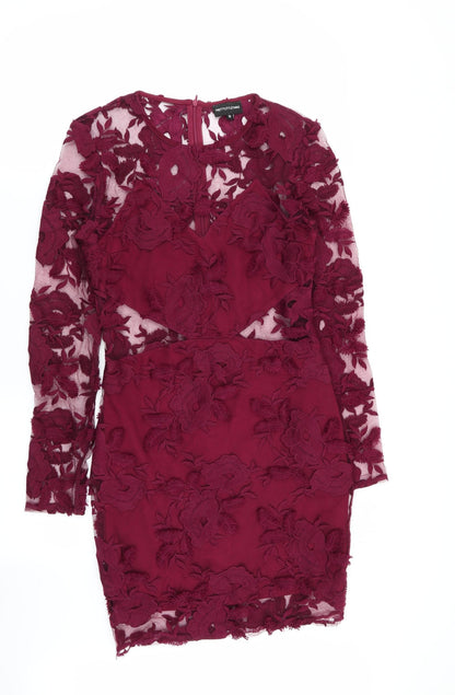 PLT Womens Purple Floral  A-Line  Size 10