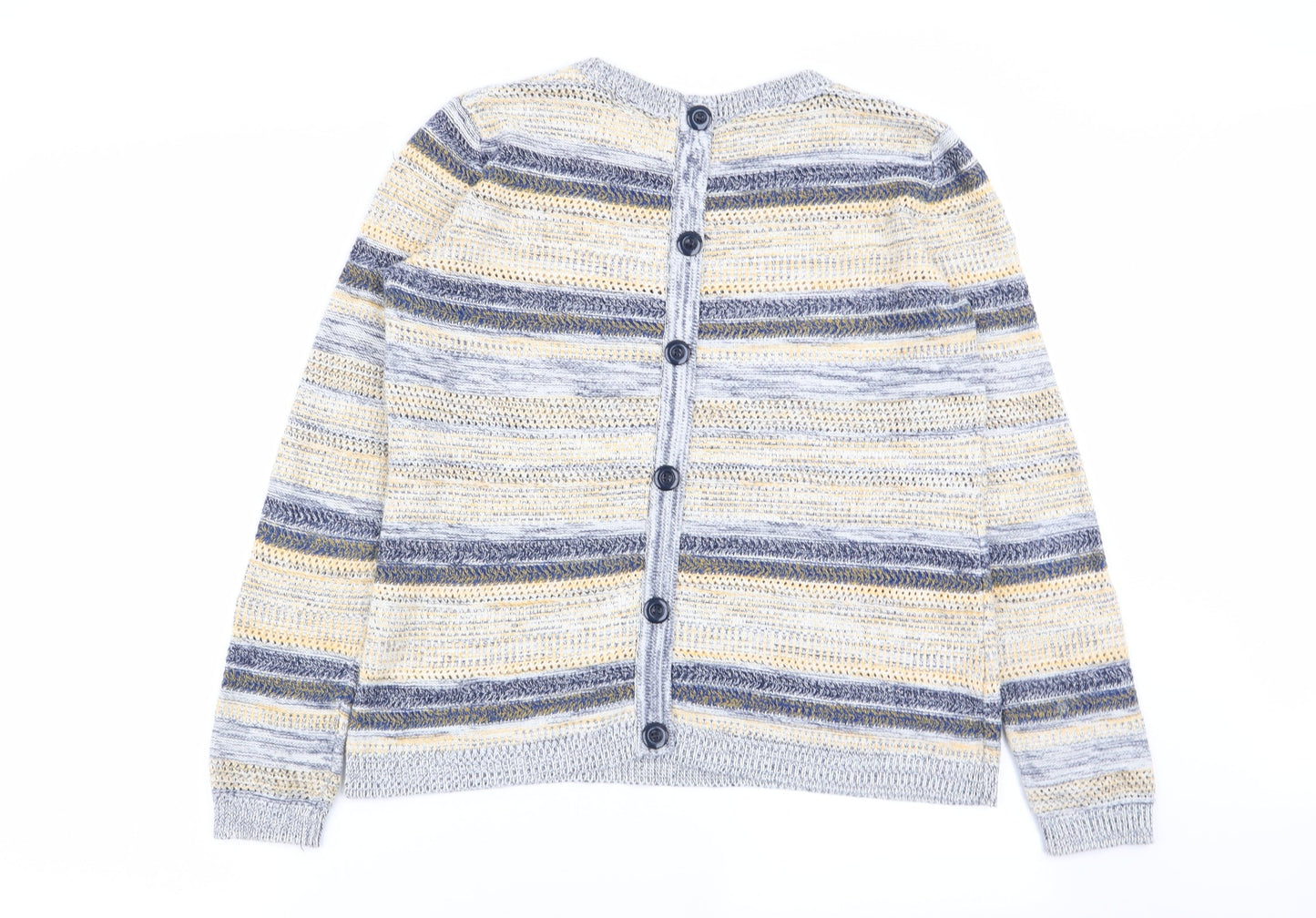 just elegance Womens Multicoloured Striped  Pullover Jumper Size S