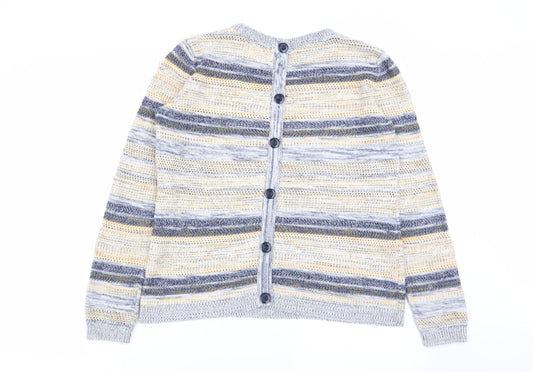 just elegance Womens Multicoloured Striped  Pullover Jumper Size S