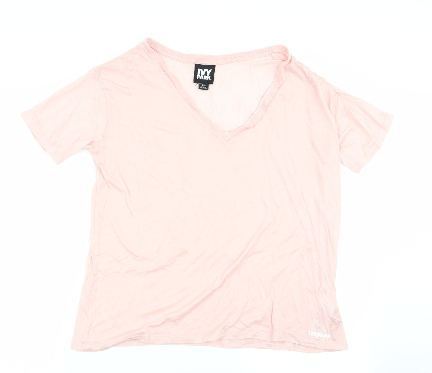 Womens UK Size XS IVY PARK Pink Basic T-Shirt