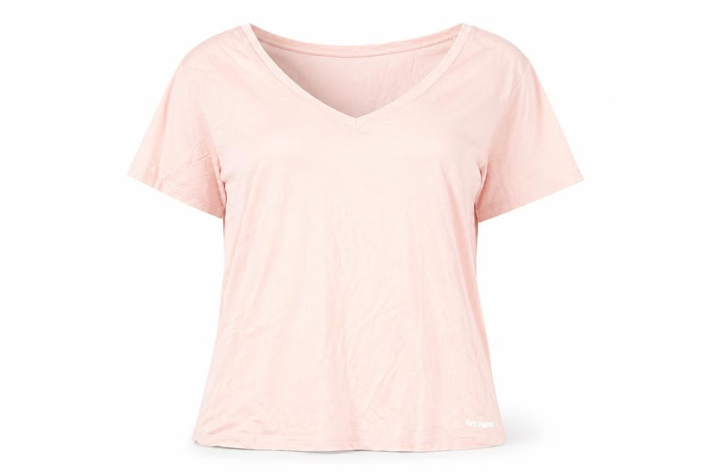Womens UK Size XS IVY PARK Pink Basic T-Shirt