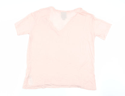 Womens UK Size XS IVY PARK Pink Basic T-Shirt