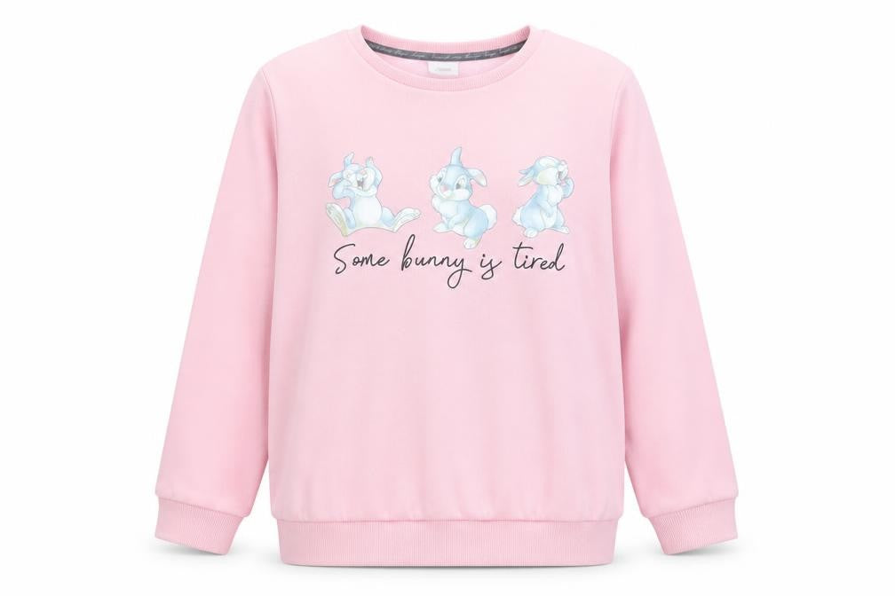 Womens UK Size XS Disney Pink Pullover Jumper
