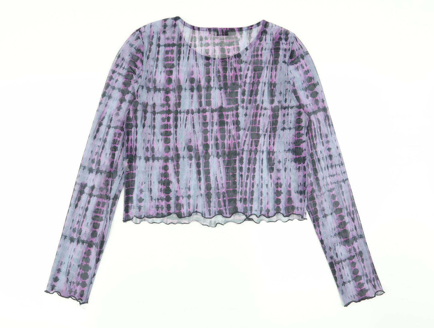 Light before Dark Womens Multicoloured Geometric  Basic T-Shirt Size M