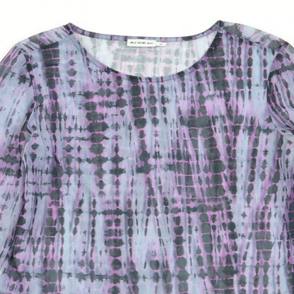 Light before Dark Womens Multicoloured Geometric  Basic T-Shirt Size M