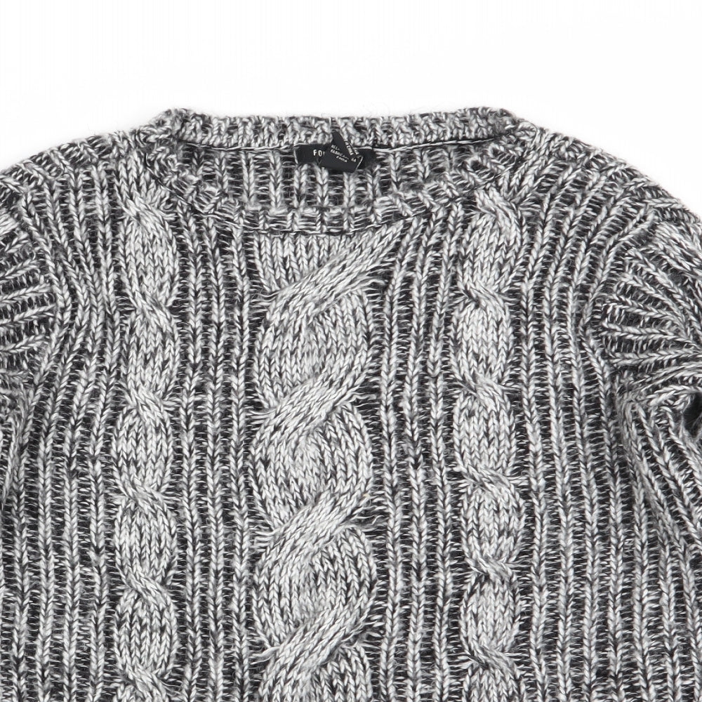 FOREVER 21 Womens Grey   Pullover Jumper Size S