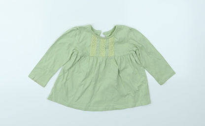 George Girls Green   Camisole T-Shirt Size 9-12 Months