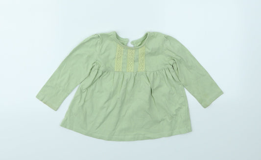 George Girls Green   Camisole T-Shirt Size 9-12 Months