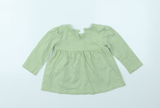 George Girls Green   Camisole T-Shirt Size 9-12 Months