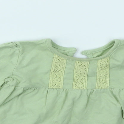 George Girls Green   Camisole T-Shirt Size 9-12 Months