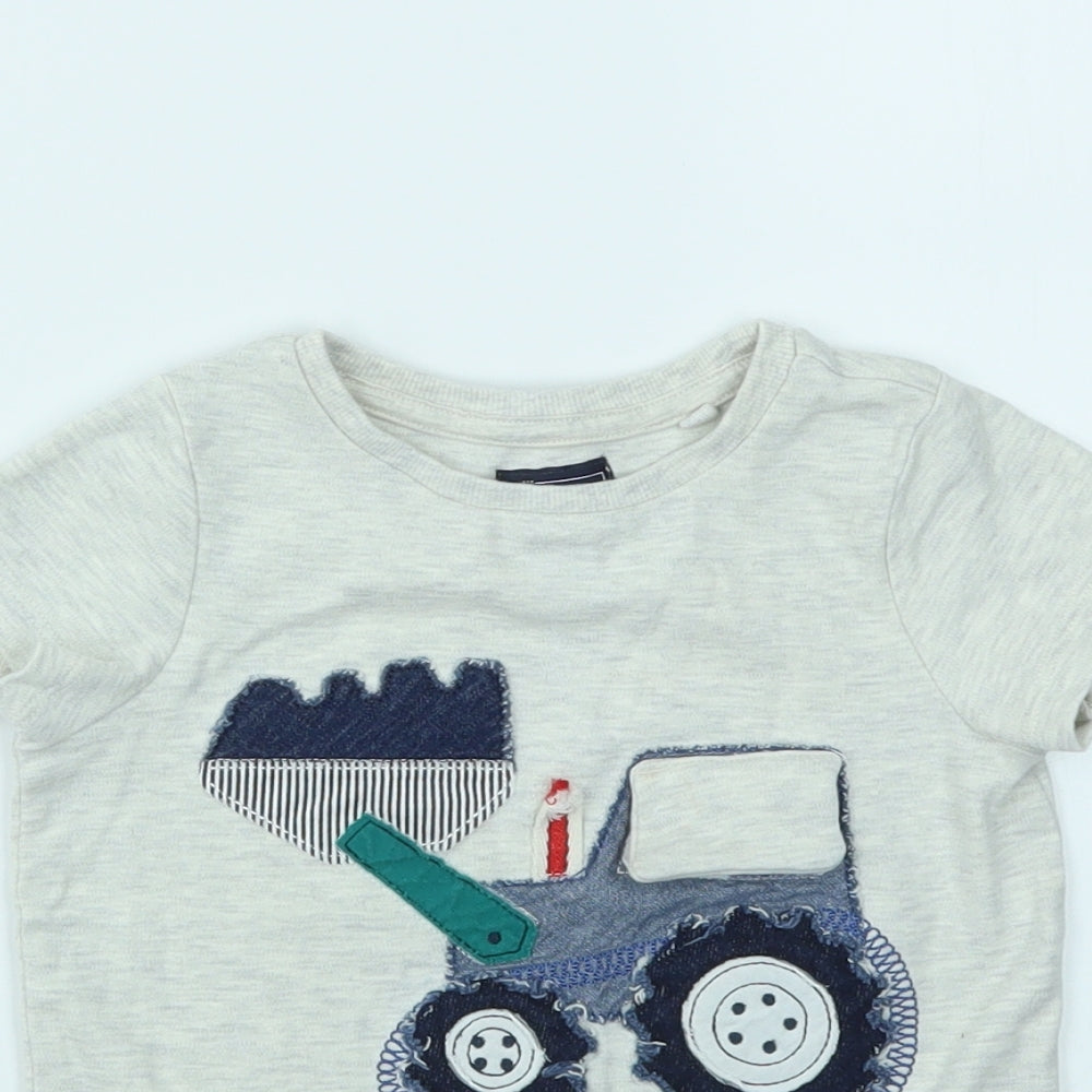 NEXT Boys Grey   Basic T-Shirt Size 3-6 Months