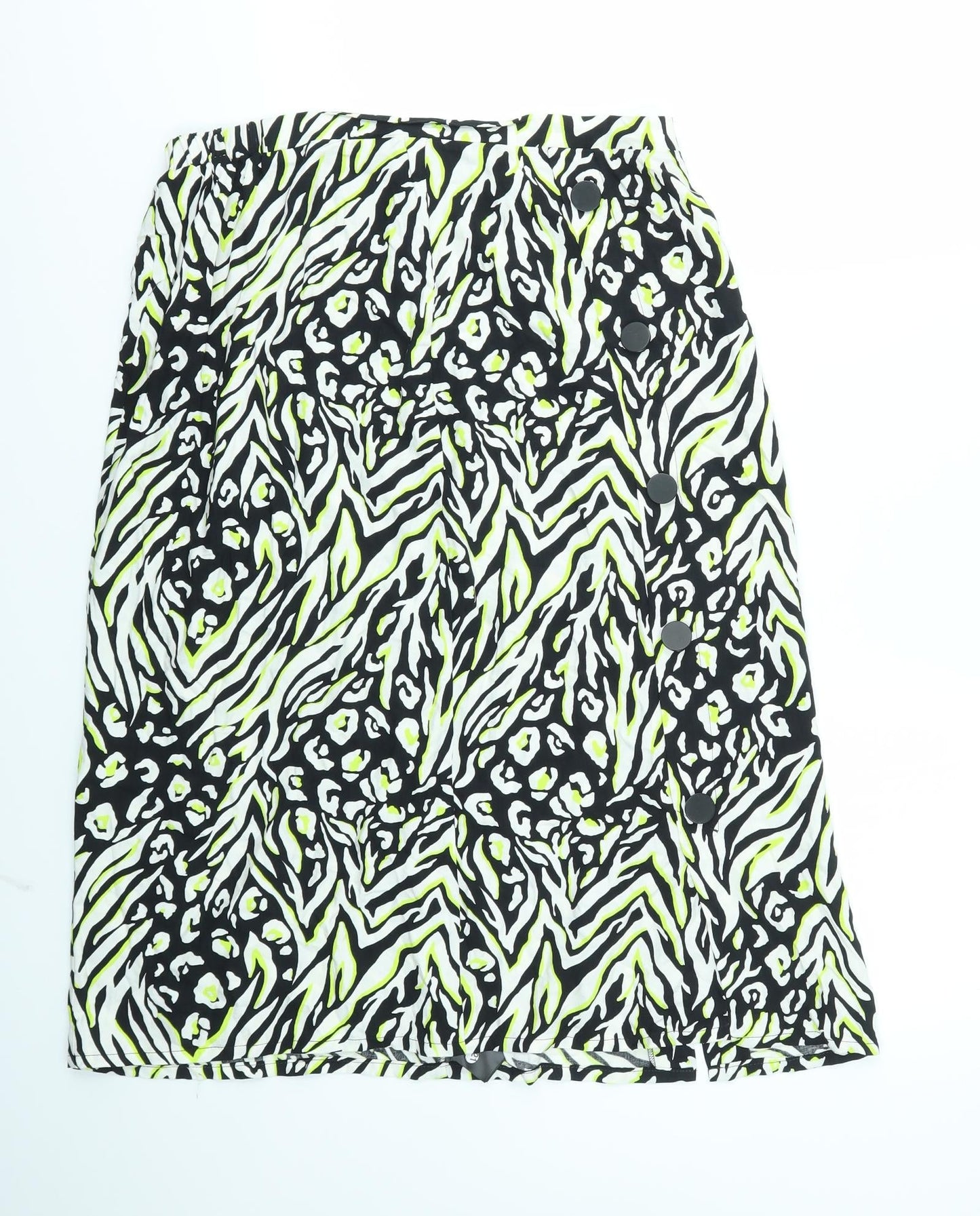 F&F Womens Multicoloured Animal Print  Flare Skirt Size 16  - stretch waistband